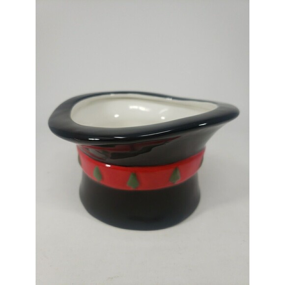 Harry and David Top Hat Candy Dish Bowl 2007 Trinket Christmas Frosty Snowman - Picture 2 of 13